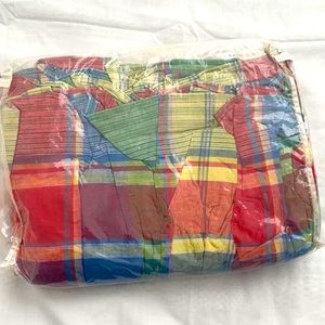 Vintage Ralph Lauren Palmetto Bed Skirt Multi Twin  New